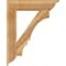 Ekena Millwork Balboa Traditional Rough Sawn Bracket w/ Offset Brace, Western Red Cedar, 8"W x 32"D x 40"H BKT0806X32X40BOA01RWR - alternate 4